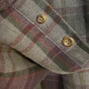 Vintage Mens Long Sleeve Cotton Casual Shirt